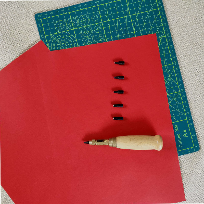 剪纸专用工具打孔器安装手工刻纸工具套装锤圆冲