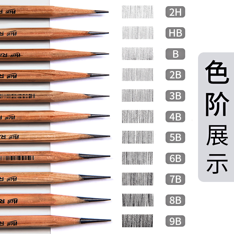 マルコスケッチ鉛筆卸売り2b木工鉛筆木炭ペン小学生筆記文房具用品hb原木鉛筆|undefined