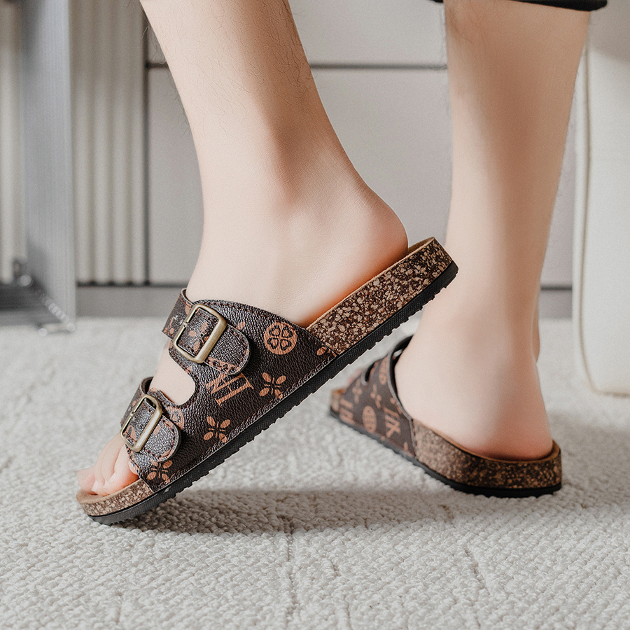 Summer Mens Cork Slippers Trendy Beach Shoes For Men And Women_voghion.com