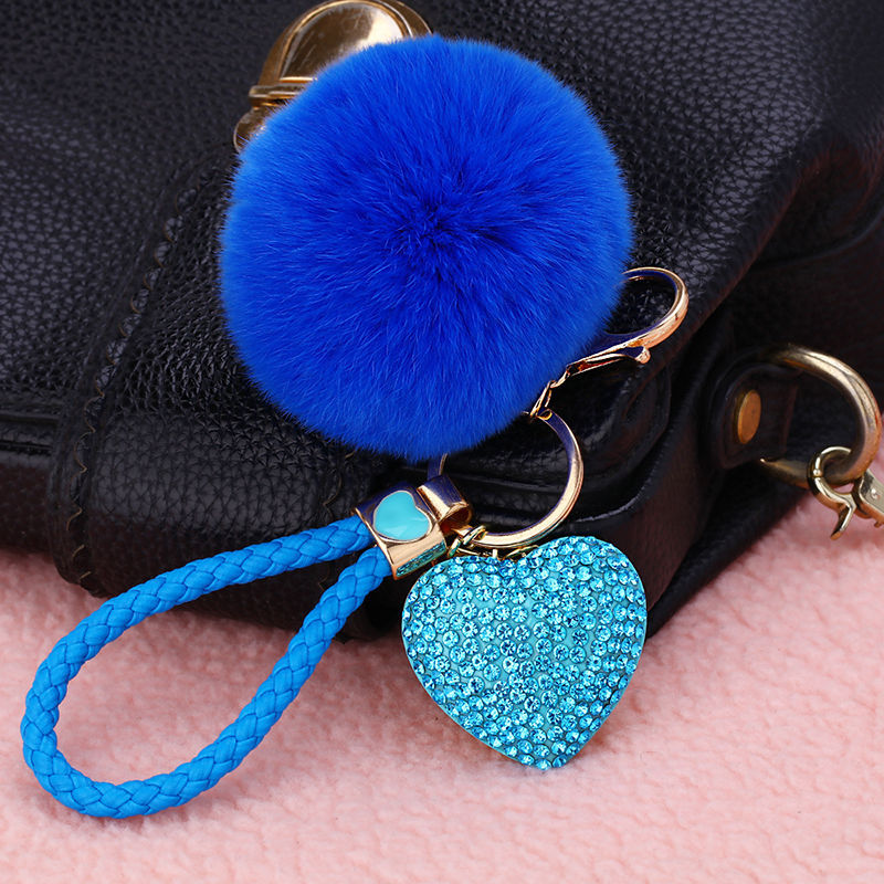 50g Weight Bag Pendant, Keychain Classification 1 Piece Quantity Holiday, Outdoor Occasion Metal Material Heart Shape Pattern Women's Gender Sweet, Simple Style Style Sweet Simple Style Heart Shape Metal Women's Bag Pendant Keychain 20