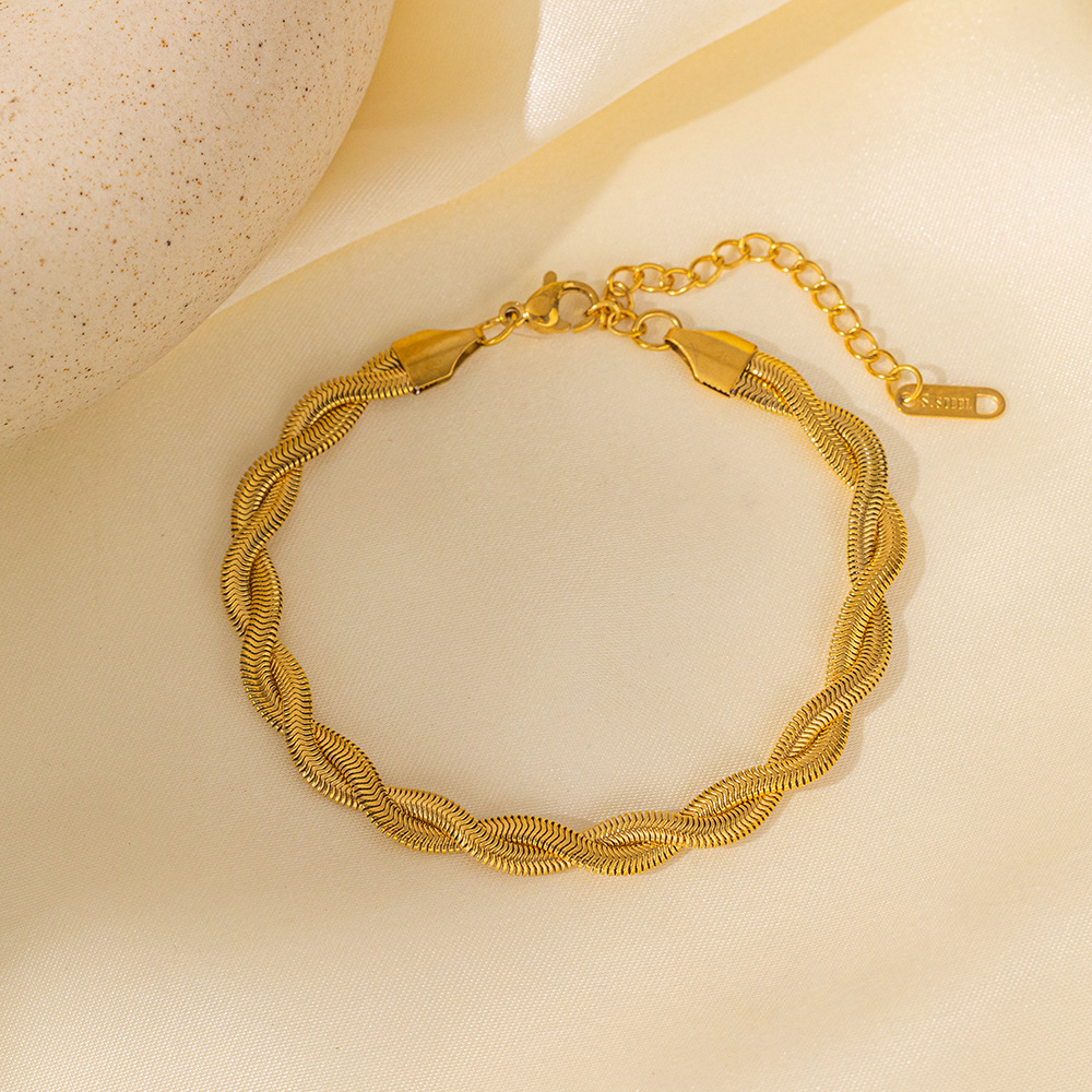 304 Stainless Steel Chain Material Hip-Hop Retro Heart Shape Flower Bow Knot Titanium Steel Bracelets In Bulk