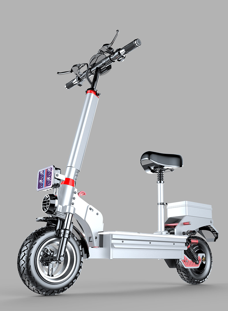 Xilop Electric Scooter with Ultra-Long Battery Life, Off-Road Folding Mobility Scooter, Two-Wheel Scooter, Electric Driving Aid