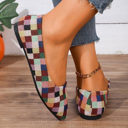 Spring and Autumn Rough Sole Pointed Flat Mouth Children's Single Shoes Large Size Leisure Work Women's Shoes