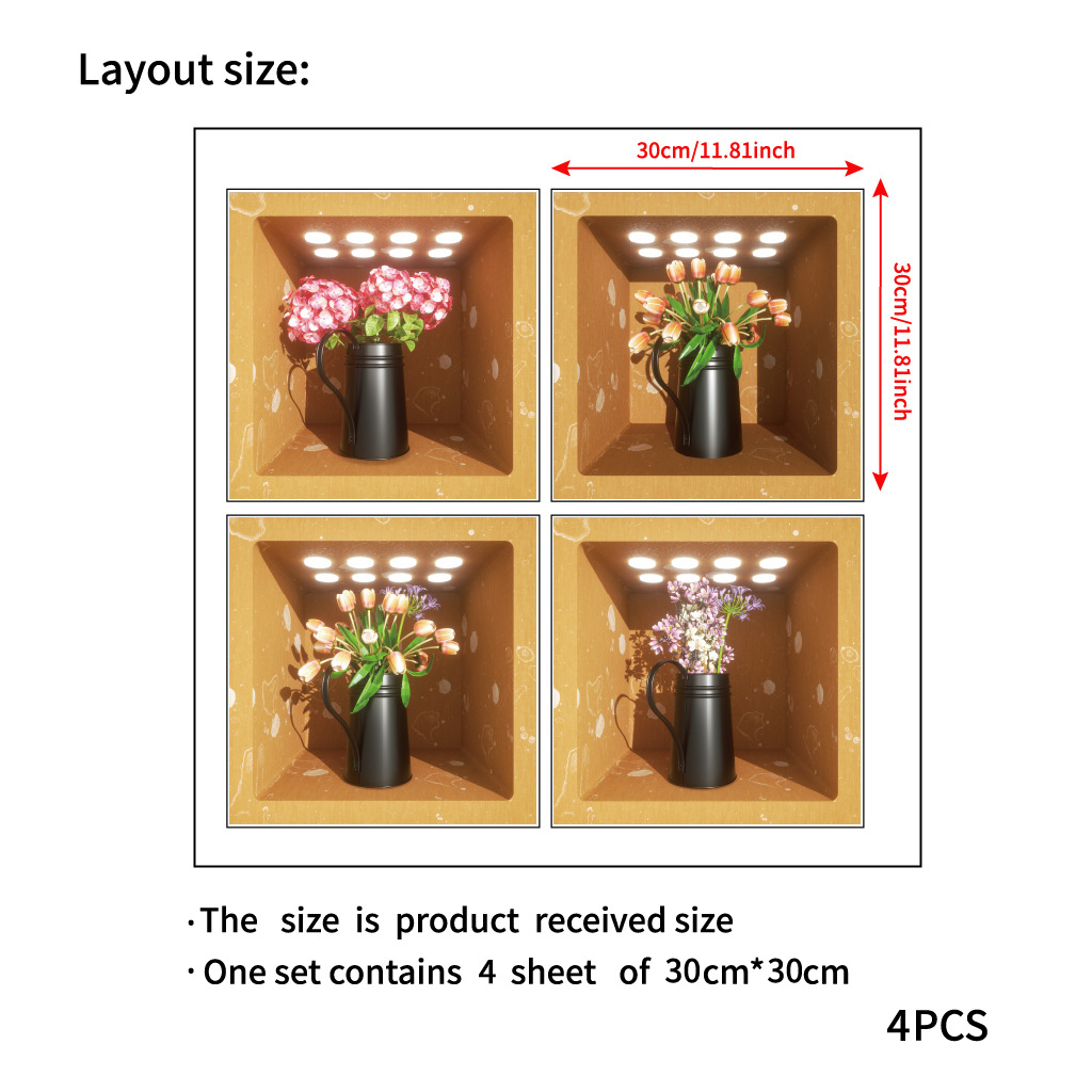 JS-N1126 3D花盆装饰画