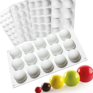 8 even spherical mousse chocolate French dessert handmade creative baking tools candy cake silicone mold