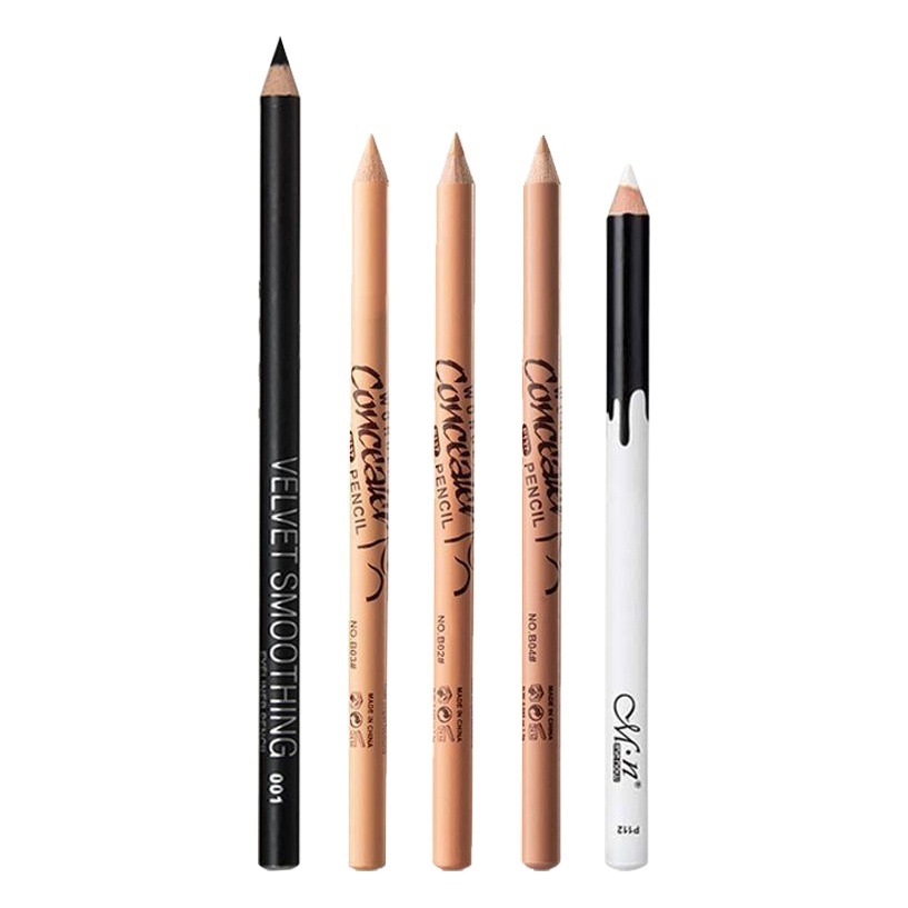Cross-border Beauty Makeup MKNK Log Waterproof Sweat-proof Eyeliner Eyebrow Pen Dual-purpose Eyeliner Glue Pen Sleeping Silkworm Pen