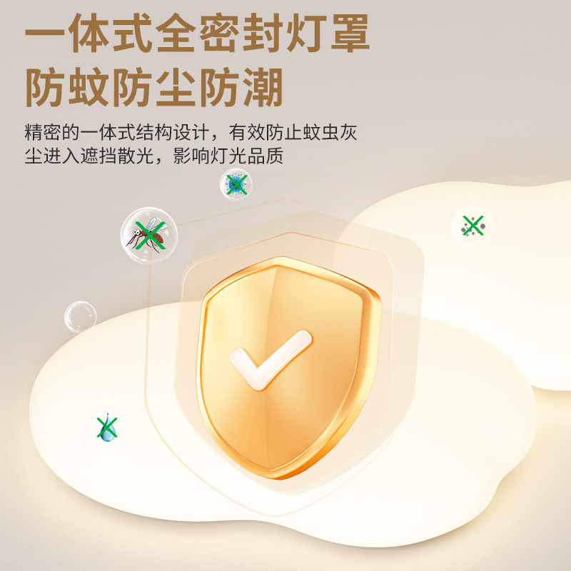 Gran vista jardín lámpara de sala de estar crema viento lámpara de dormitorio nueva moderna simple protección de ojos lámpara principal de sala de estar lámpara Zhongshan 293L