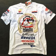 MOTO GP93马奎斯涂鸦摩托赛车服骑行短机车服速干短袖车迷T恤越野