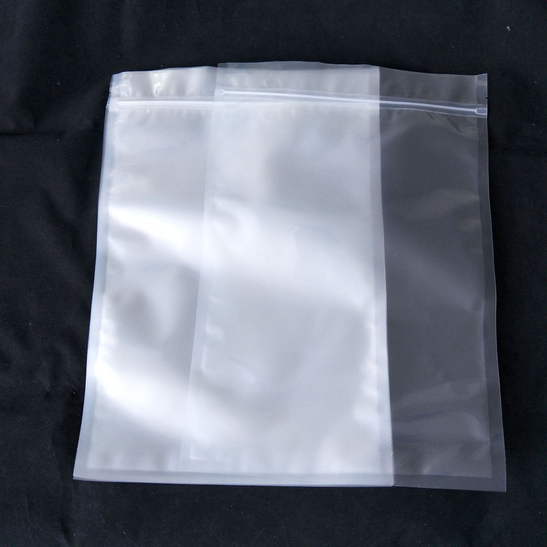 PET复合拉链袋密封拉骨袋透明塑料包装袋服装自封拉链袋子
