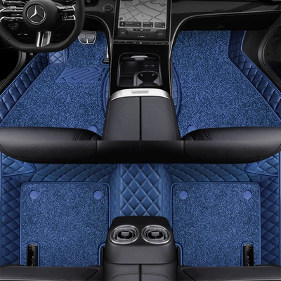 Gla20 Glb220 Glc300L Class – Ayaqaltılar (Kovriklər) - blue-imitation-cashmere-double-layered-foot-pads