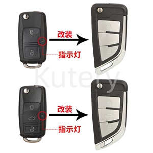 Volkswagen B5 Skoda Seat üçün orta işıqlı qatlanan pult açar korpusu