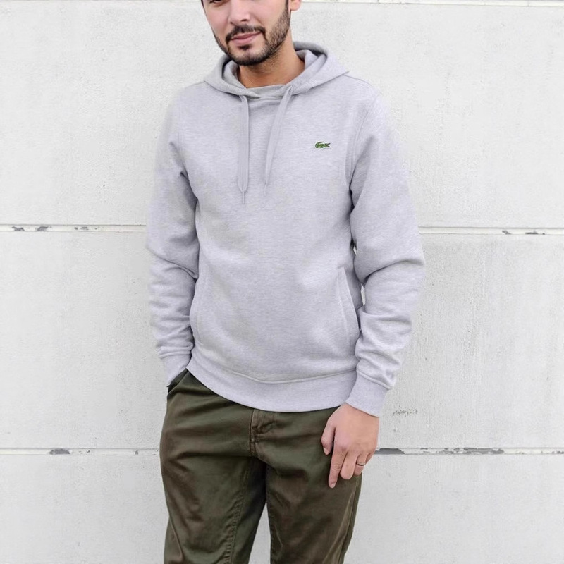 Cross-Border Trendy Brand Sweatshirts for Men and Women, Spring and Autumn Crocodile Embroidery, Trendy Loose Casual Sports Jackets, Youth Hoodies