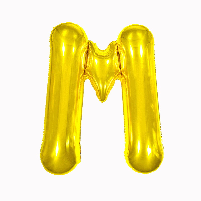 32 pulgadas 40 pulgadas 16 pulgadas inglés carta globo de aluminio fiesta de cumpleaños decoración de la boda papel de aluminio globo escena diseño