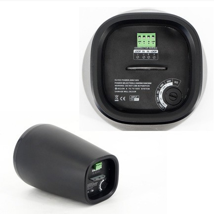 大功率吊球扬声器音箱黑白色吊顶安装定压定阻背景音乐商业场