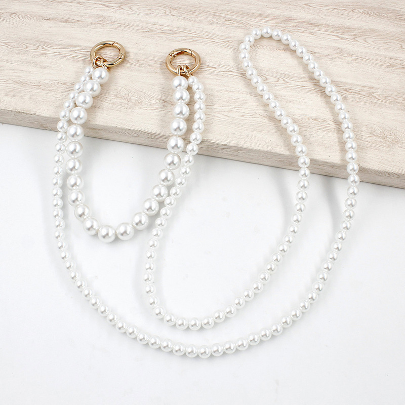 Cross-Border Two-In-One Large and Small Pearl Bag Chain, Multi-Functional Chain, Hand Chain, Neck Phone Lanyard, Crossbody Bag Strap