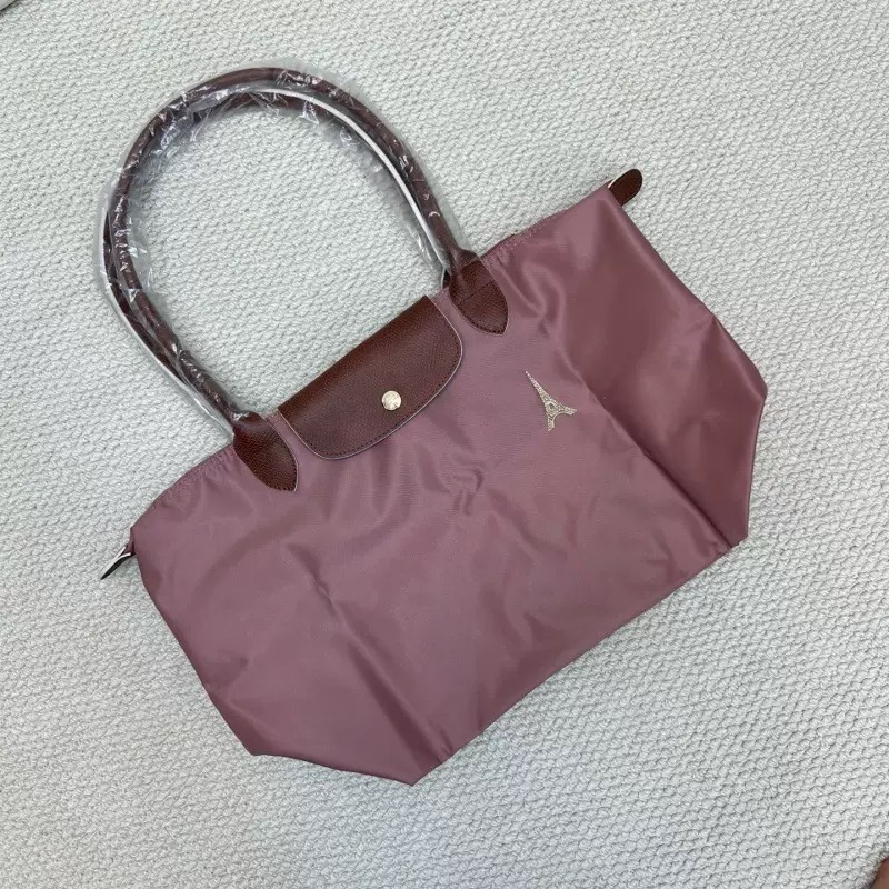 高品質の新しい限定版パリタワー刺繍トートバッグレディースハンドバッグ大中型餃子バッグ|undefined