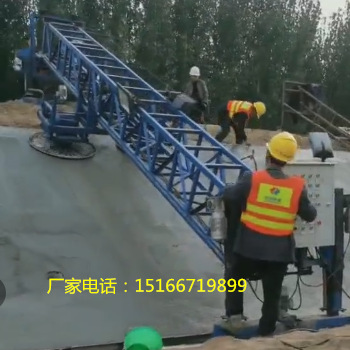 河南超声波激光斜坡摊铺机水泥路面斜坡整平机河渠斜坡护坡摊平机