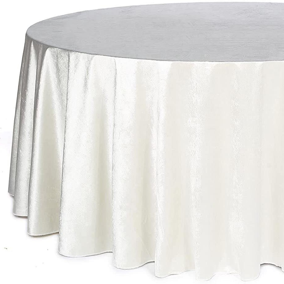 Cruzar la frontera de terciopelo de hielo espesado mantel casa hotel restaurante falda de mesa de franela gran puesto caja de banquete de mantel de color sólido