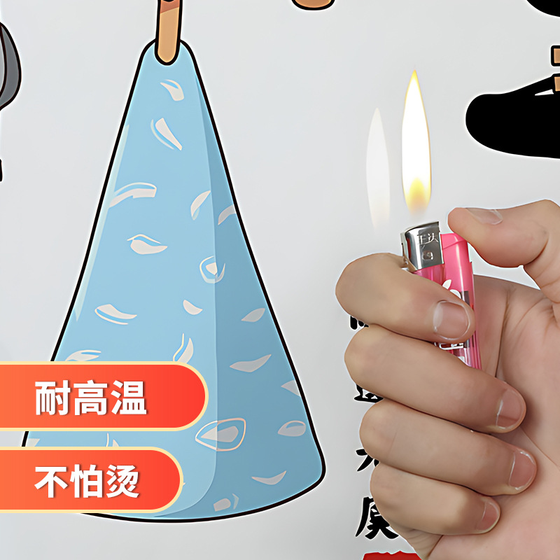 Cartoon cocina pegatinas a prueba de aceite autoadhesivas papel pintado impermeable a alta temperatura estufa impermeable escritorio renovación papel pintado azulejos pegatinas