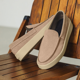 Pure Original Italian Pu One-Step Si-Feel Shoes Business Casual Loafers Flats Casual Lazy Men's Shoes X321