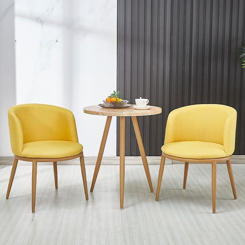 Mesa y silla de madera sólida nórdica, mesa de comedor redonda creativa, mesa de negociación moderna y simple. image 15
