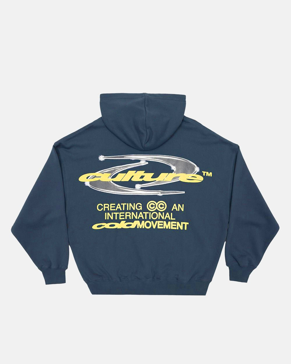 Cold Culture Hoodie International Cold Movement Graphic Navy