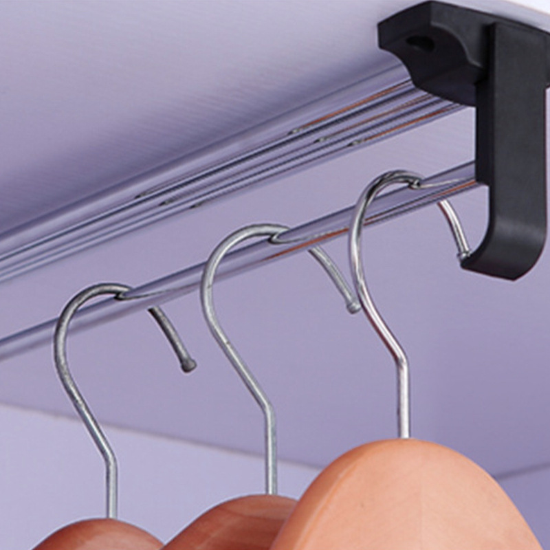 Ropa retráctil montado en la parte superior del Gabinete poste de ropa vertical montado en la parte superior carril de ropa percha retráctil ropa simple percha ropa polo