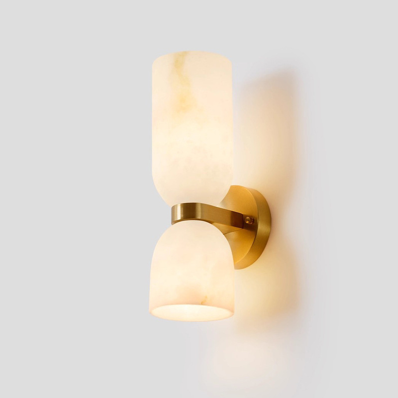Cross-Border Engineering New Accessible Luxury Spanish Imitation Marble Wall Lamp French Bedroom Bedside Cream Style Led Wall Hanging Lamp Cross-Border Engineering New Accessible Luxury Spanish Imitation Marble Wall Lamp French Bedroom Bedside Cream Style Led Wall Hanging Lamp