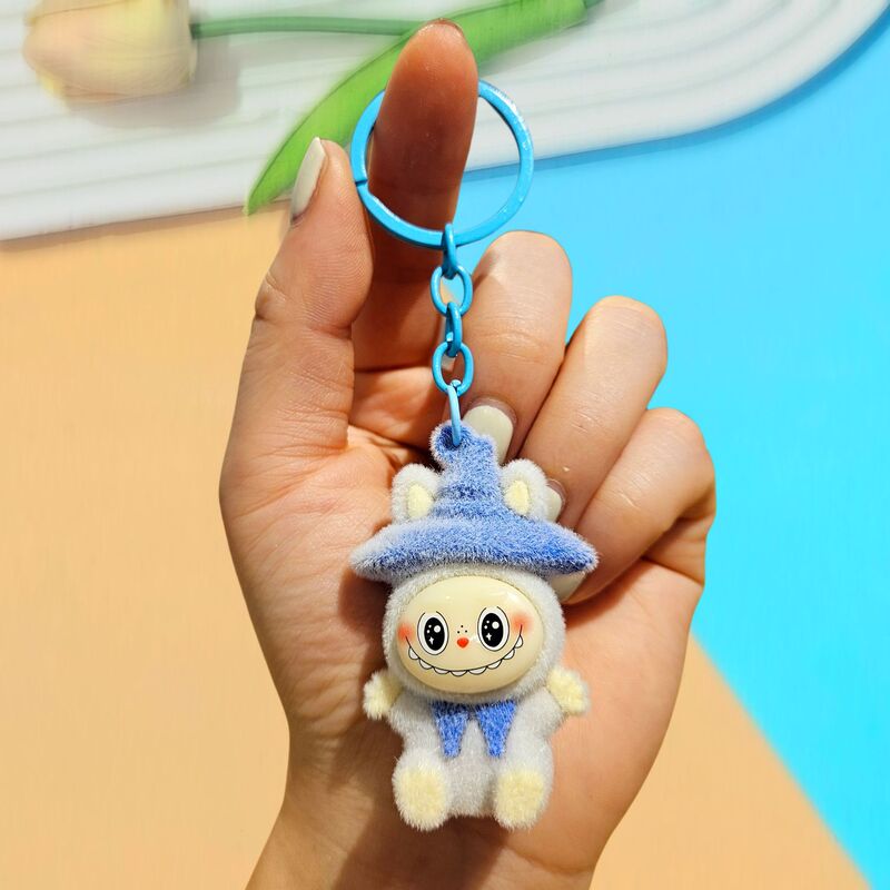 植毛かわいいマジックハットラブキーホルダーかわいい人形クロスボーダーかわいい小さな羊携帯電話ペンダントギフト|undefined