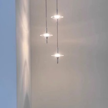 星雨水晶吊灯轻奢高级感现代餐厅走廊过道楼梯卧室玄关床头吊灯