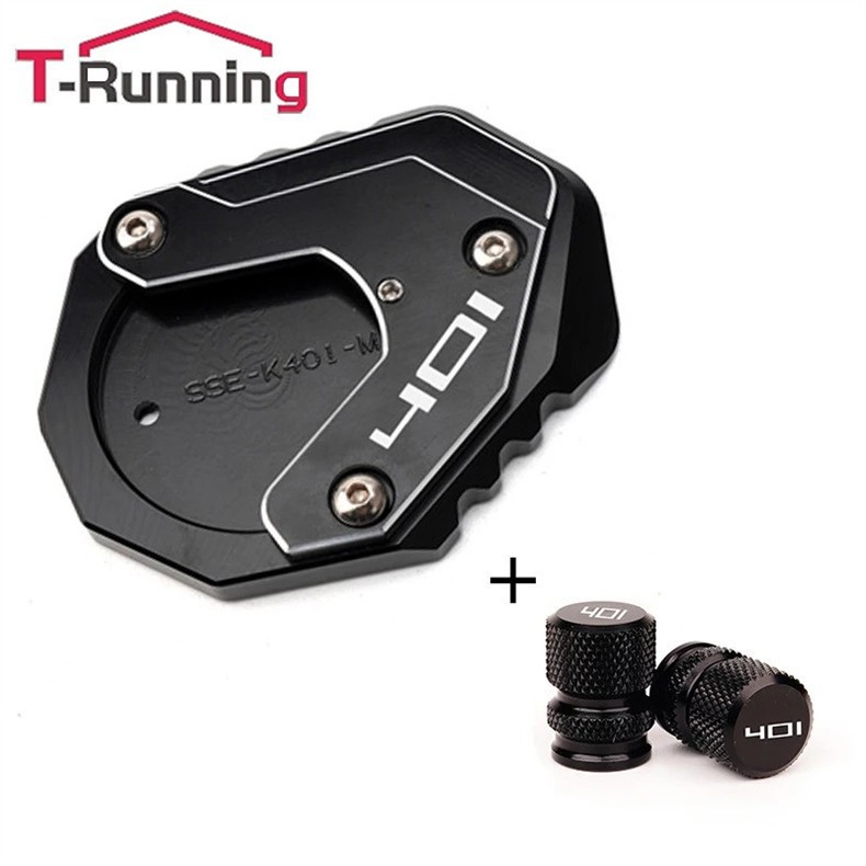 Suitable for Husqvarna Svartpilen401/250 18-24 Model Years Modified Kickstand Extension Set + Valve Cap