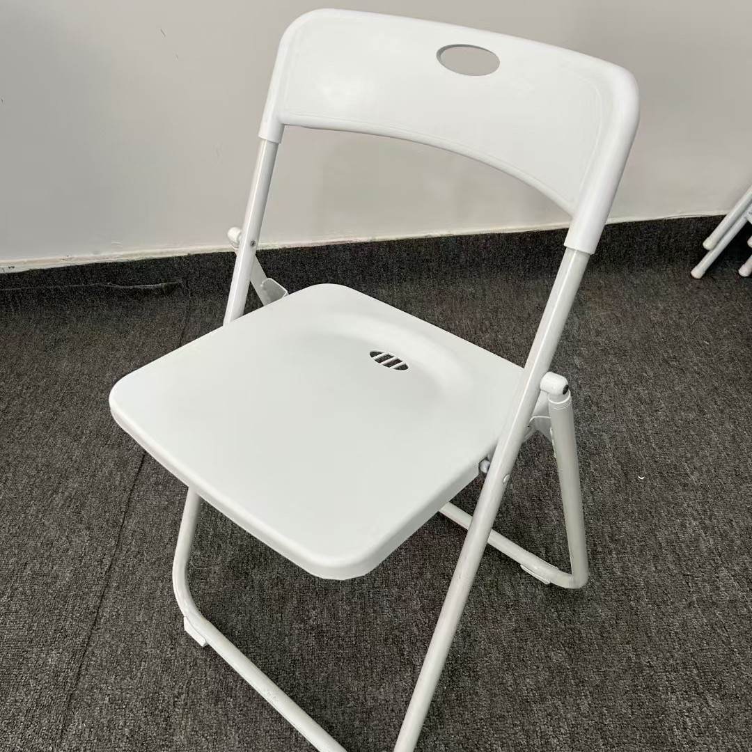 플라스틱 의자 올 화이트