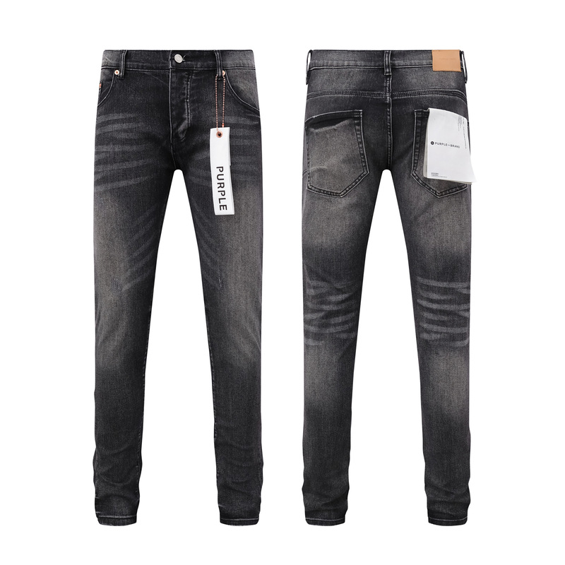 PURPLE BRAND JEANS美潮高街男士休闲破洞设计款修身显瘦牛仔长裤|undefined