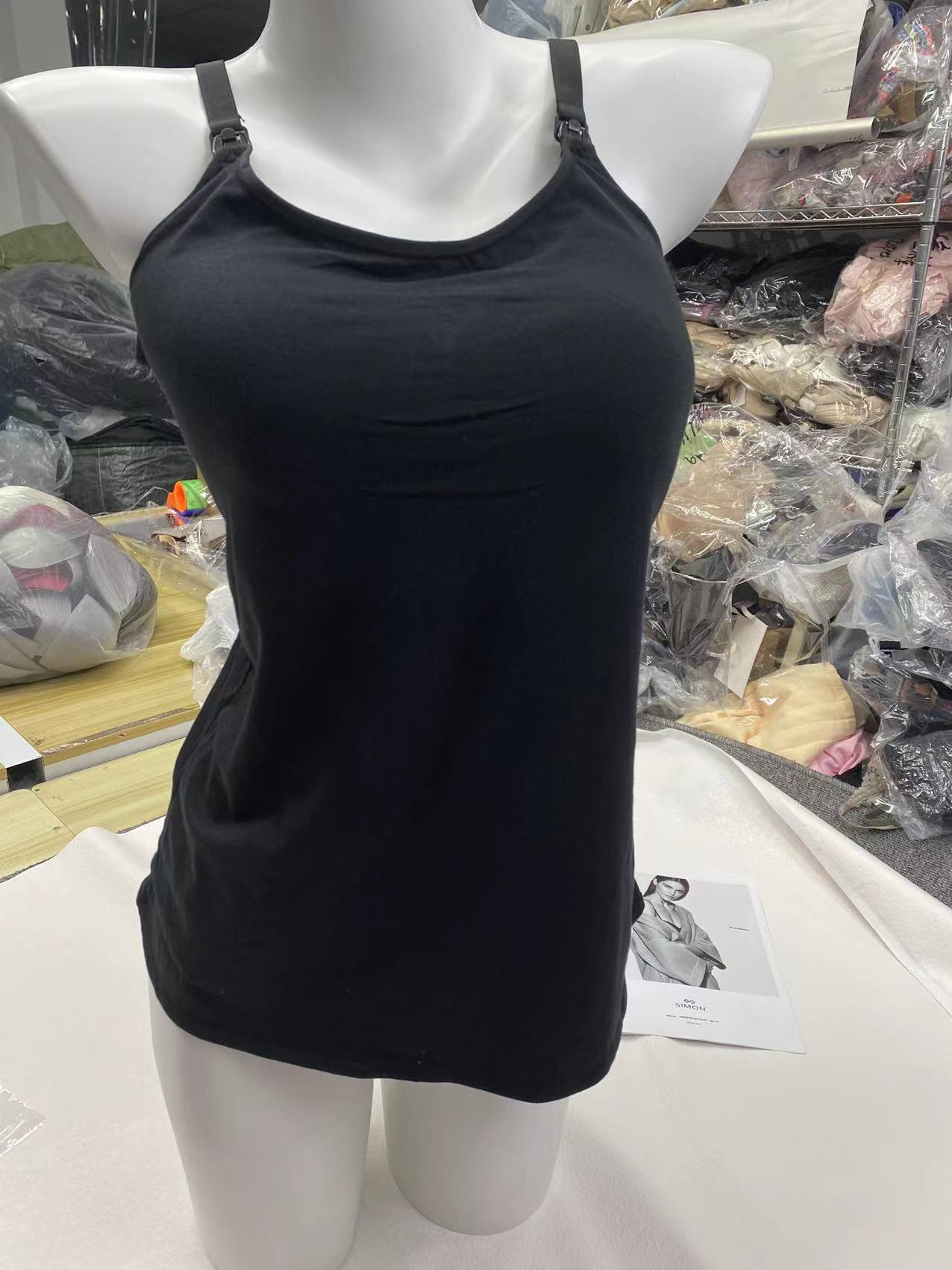 Exterior solo exportación nuevo Algodón puro Chaleco de enfermería oversized elástico cómodo vestir prendas exteriores superior al por mayor