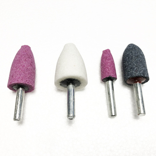 Flint ceramic grinding head PA bullet cylindrical trumpet grinding wheel grinding head polishing white red