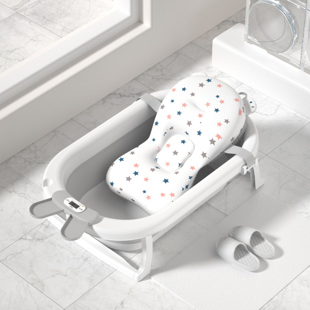 Baños de baño para bebés 0-6 años recién nacido plegable para bebés niños grande con termómetro Amazon