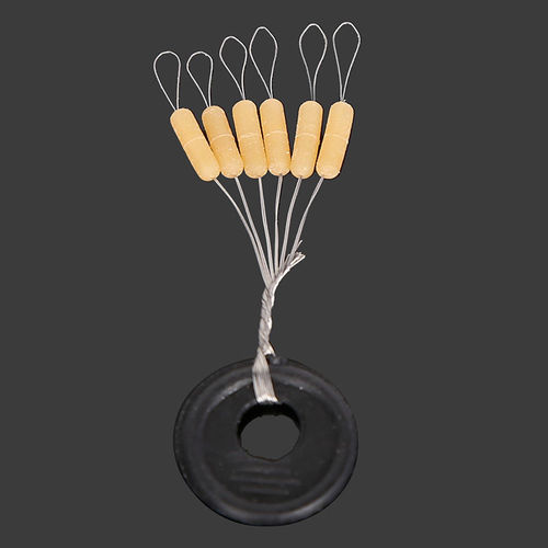 Cross-border fishing gear accessories silicone space bean set does not damage the line platform fishing olive cylindrical fishing competition space bean