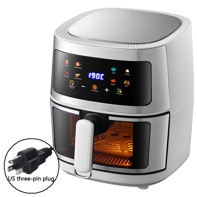 触摸式空气炸锅8L智能无油烟可视薯条机源头厂家Airfryer110V220V|undefined