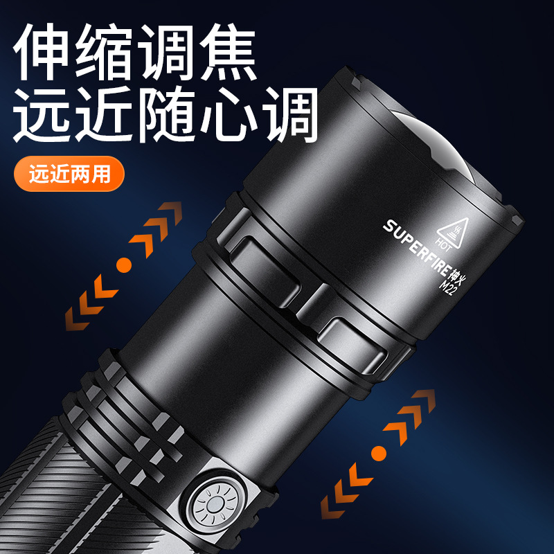 Shenhuo M20 linterna de luz fuerte quad-core P50 Wick brillante linterna de luz fuerte fábrica al por mayor