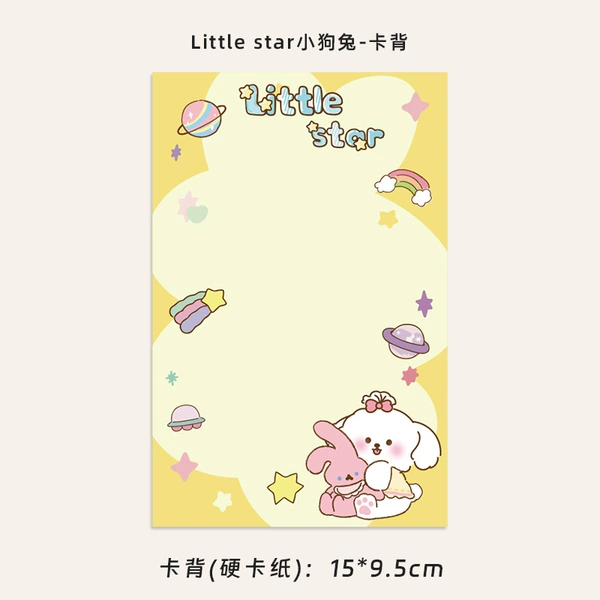 Little-Star puppy rabbit-card back