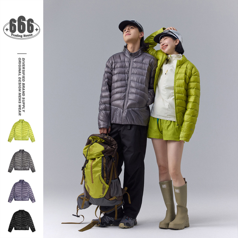 Special Clearance Sale: New Mountain-Style Outdoor Lightweight Winter down Jacket for Men and Women, Loose-Fitting Sports Stand-Collar Coat Y5277