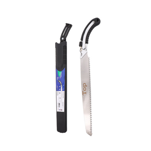 Manufacturer wholesale iron-coated plastic 350 blade waist saw iron handle rubber-coated hand saw garden fruit tree pruning saw logging waist saw