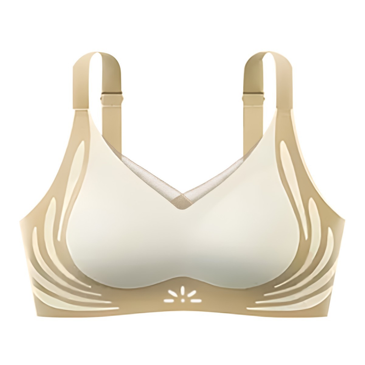 Transfronterizo recopilación de tracción sin marca ropa interior de mujer gran pecho pequeño sin anillo de acero botón trasero cómodo sin marca anti-caída sujetador image 6