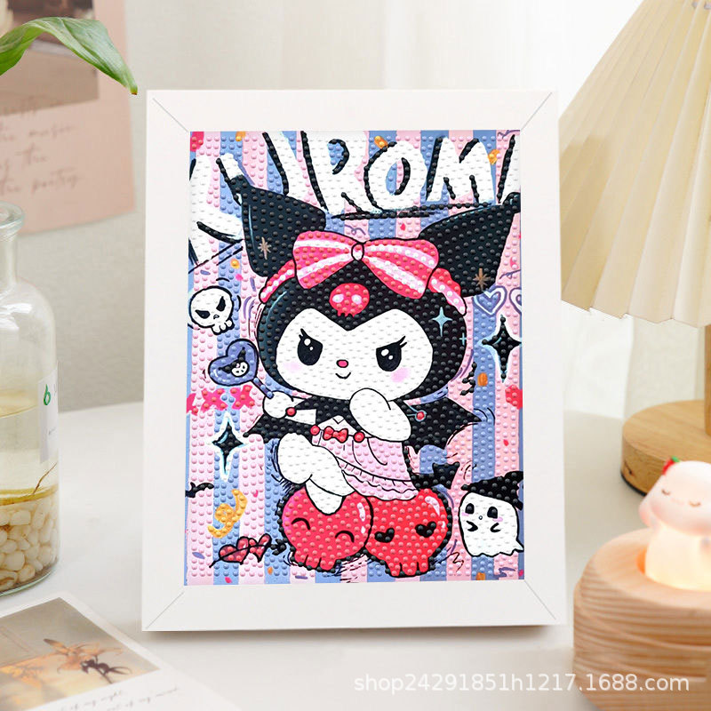 Diamante nuevo lápiz de dibujos animados pequeño nuevo pegatino diy puzzle manual regalo de cumpleaños para niños estudiantes