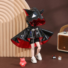スポット新しい ob11 ベビー服レーザー猫耳マントマントアブ 2 アブ 3 パースルー 12 ポイント bjd