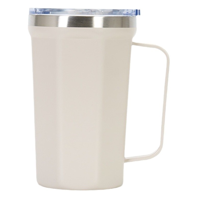 Taza de mango de vacío de doble capa transfronteriza Taza de aislamiento de coche portátil taza de café de mantenimiento en frío taza de oficina personalizada