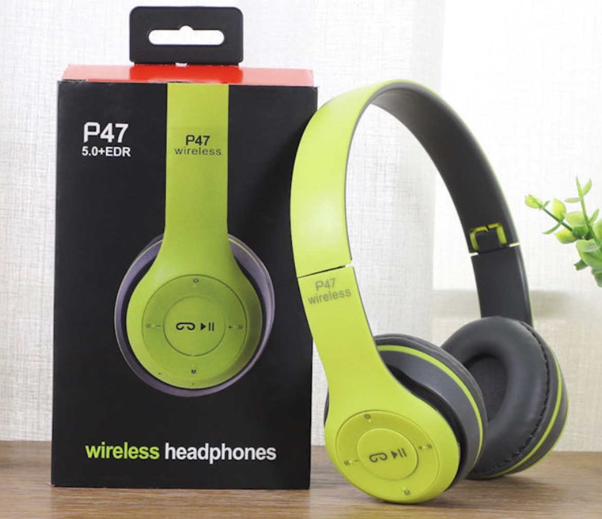 auriculares plegables de bajo pesado simple conexión inalámbrica auriculares deportivos de juego generales explosivos transfronterizos