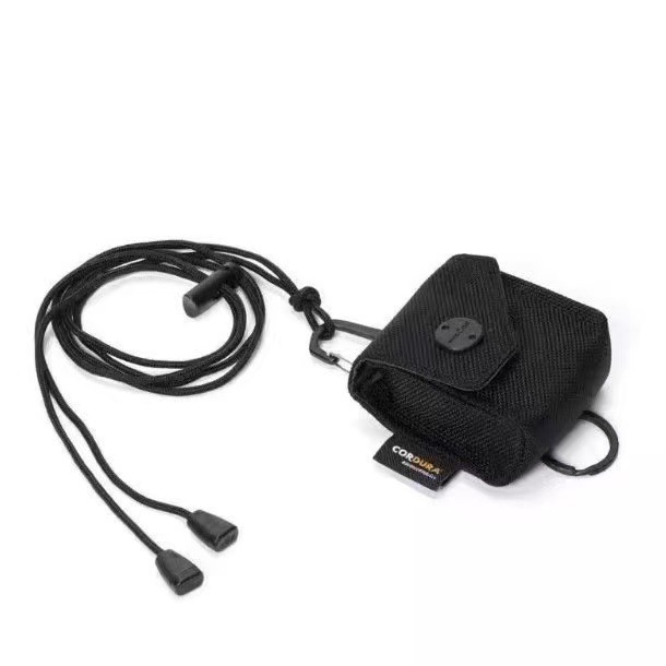 Key pouch made of ballistic nylon, mini AirPods earphone case, neck-hanging or waist-hanging accessory, urban minimalist car key holder