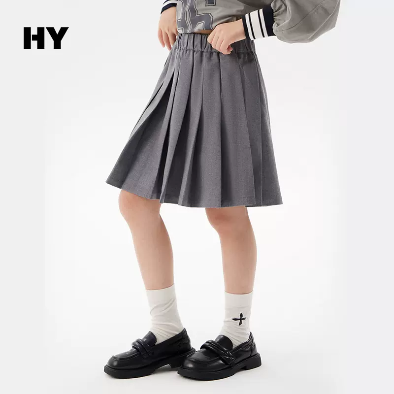 女童时尚裙子2025夏季新款儿童韩版洋气百褶裙中大童夏装半身裙潮