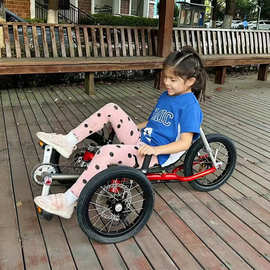 TRI-MATRIX儿童躺车三轮前后旅游骑行躺骑自行车休闲代步折叠躺车